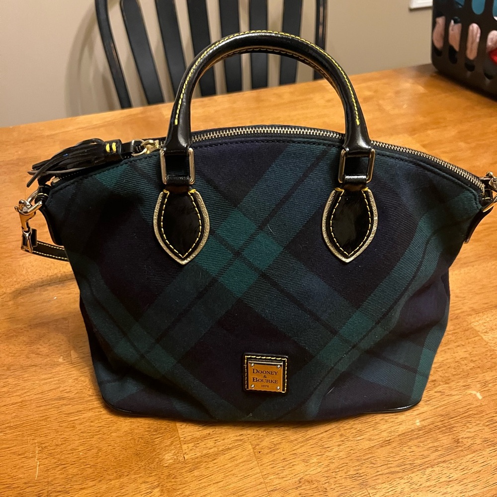 DOONEY & BOURKE Tartan Plaid Satchel EUC